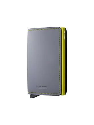 SECRID | Geldbörse - Slimwallet grey & lime | 